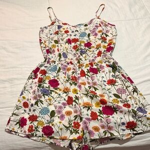 H&M Multicolor Floral Womens Romper